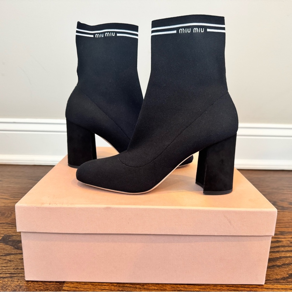 Miu Miu Sock Booties size 38. Authentic, Great Condition!